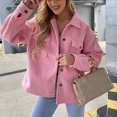 thumbnail image 4 of OKBOP Sweater for Women,Fashion Women Winter Solid Color Long Sleeve Buttons Winter Coat Cardigan Blouse, 4 of 9
