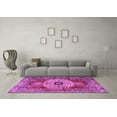thumbnail image 3 of Ahgly Company Indoor Square Persian Purple Traditional Area Rugs, 7' Square, 3 of 4