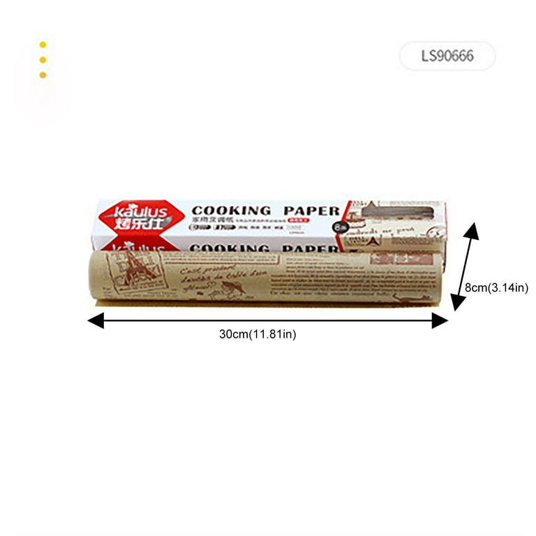 8m Parchment Paper Roll for Baking Non-stick Oil Paper Wax Paper