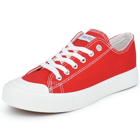 

JENN ARDOR Women s Canvas Shoes Casual Sneakers Low Top Lace Up Classics Styles Fashion Comfortable Walking Flats
