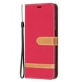 thumbnail image 3 of Mantto For Galaxy A14 5G Case, Magnetic Leather Folio Flip Wristlet Shockproof Protective ID Credit Card Slot Holder Stand Cover Strap Compatible with Galaxy A14 5G, Red, 3 of 8