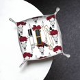 thumbnail image 5 of Valet Tray, Bull skull rose white cool Faux Leather Desk Tray Vanity Tray Night Stand Organizer Catch All Tray Key Bowl for Entryway Table, Elegant Valet Tray Storage for Men Women, 5 of 7