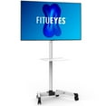 FITUEYES Mobile TV Cart with Wheels for 23 to 60 inch LCD LED Flat