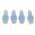 thumbnail image 1 of pitrice 2 Pairs Reusable Silicone Earplugs for Airplane Travel Sleep Silence Blue, 1 of 9