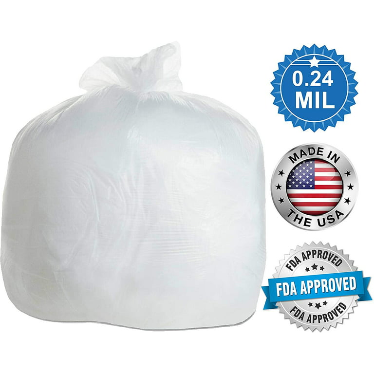 10 gallon trash bags, Certified