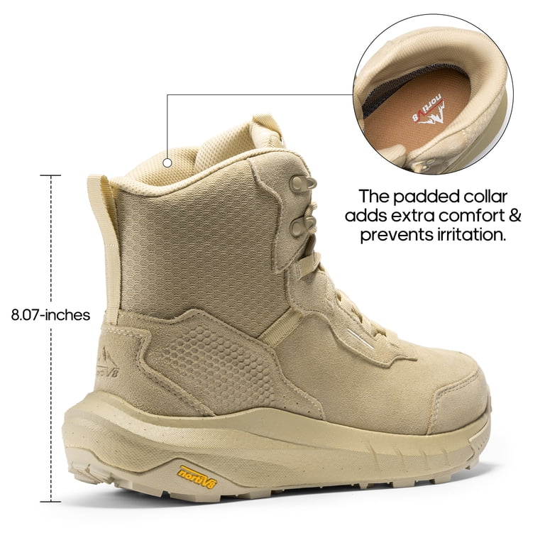 〽️Men\'s Olive Nortiv 8 Tactical Hiking Lightweight Arch Support Work Boots NORTIV 8 Men main image 4