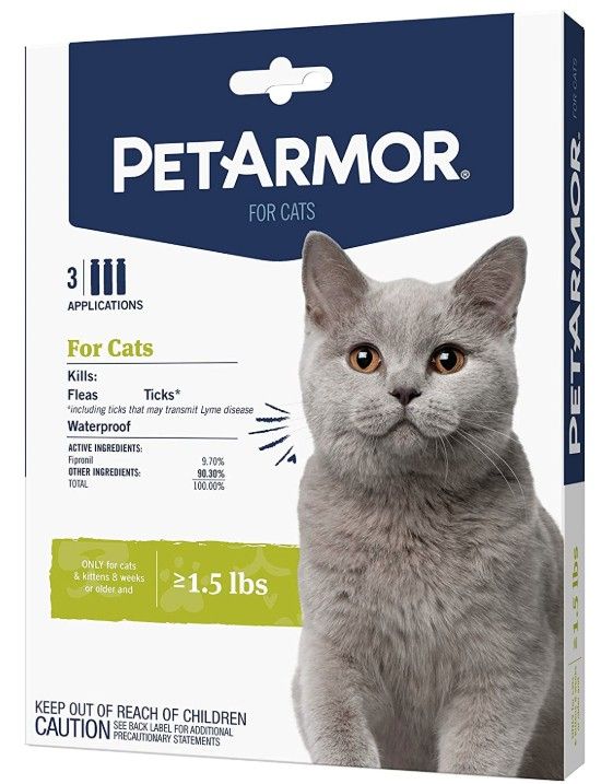 PetArmor Flea and Tick Treatment for Cats (Over 1.5 Pounds) [Cat, Flea & Tick Sprays & Powders
