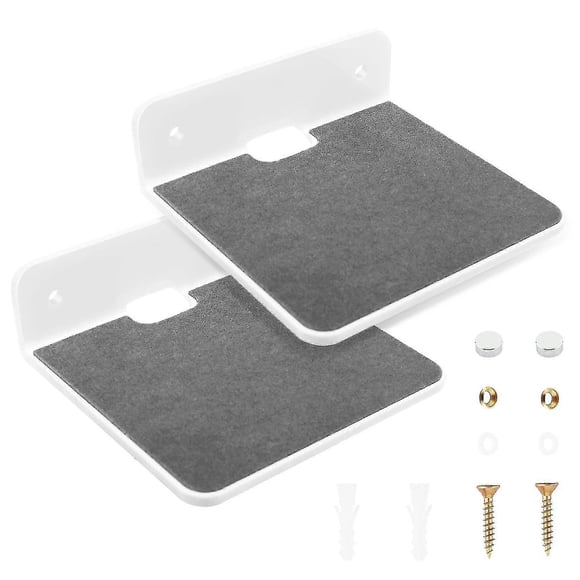 2pack Wall Shelf Speaker Stand, Acrylic Wall Mount Display Shelf For Bluetooth Speaker, Webcam, Cel