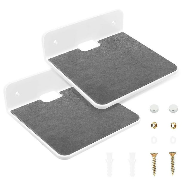 2pack Wall Shelf Speaker Stand, Acrylic Wall Mount Display Shelf For Bluetooth Speaker, Webcam, Cel