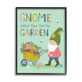 thumbnail image 2 of Stupell Industries Playful Garden Gnome Quote Floral Wagon Design Framed Wall Art, 16 x 20, Design by Lisa Perry Whitebutton, 2 of 5