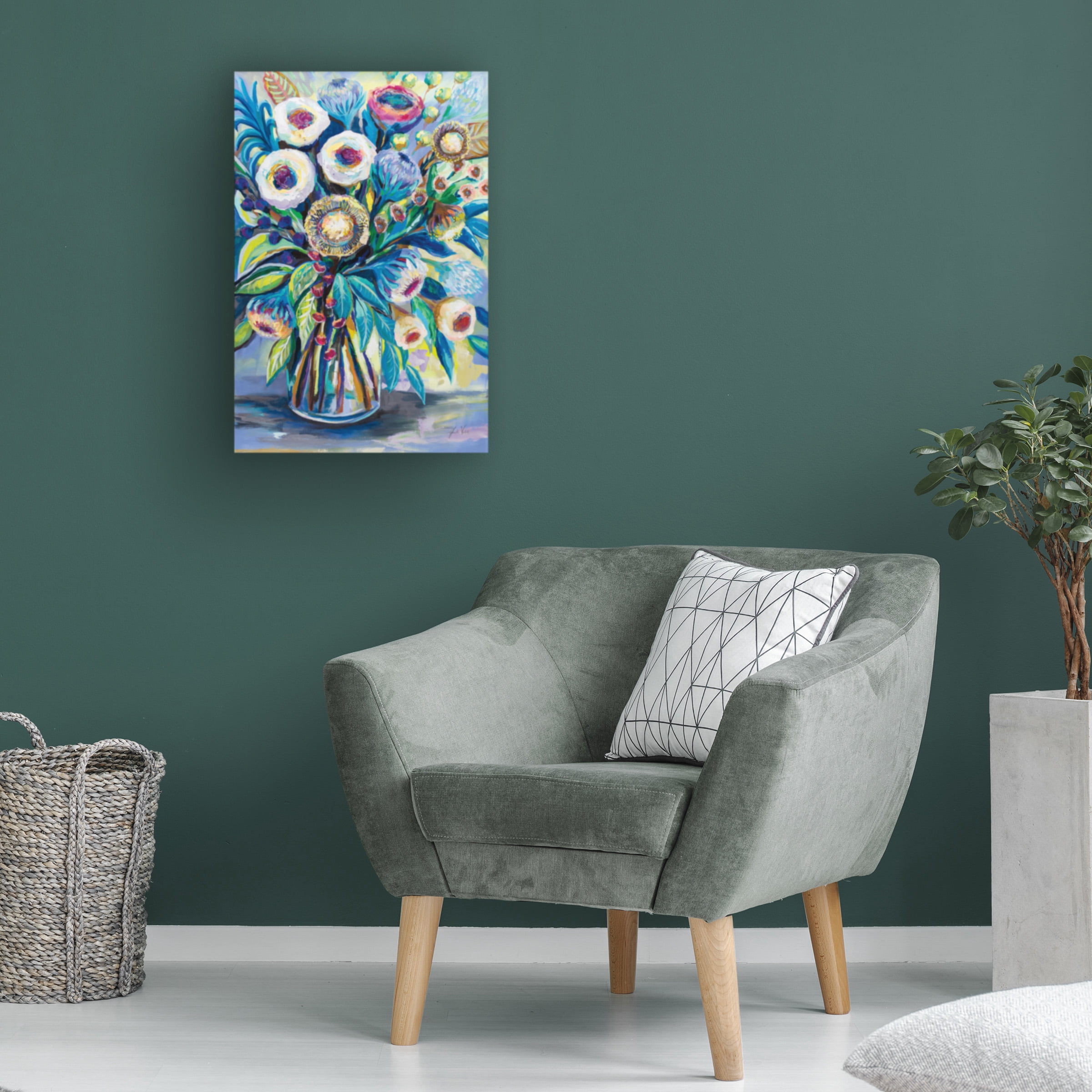 Jeanette Vertentes 'Bountiful Bouquet' Canvas Art