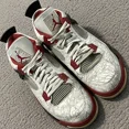 thumbnail image 1 of Ni - ke Jordan 4 Retro Mens Sneaker size 15 White Laser 308497 161, 1 of 5