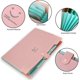 thumbnail image 4 of X Expansion Folder A4 Paper Accordion Briefcase Buckle Closure 5 Pockets (pink), 4 of 5