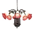 thumbnail image 3 of Meyda Tiffany 185083 Seafoam/Cranberry Tiffany 12 Light 24" Wide Chandelier - MultiColor, 3 of 6