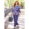 thumbnail image 2 of Catherines Women's Plus Size Dream Drape Bella Crochet Trim Top, 2 of 3