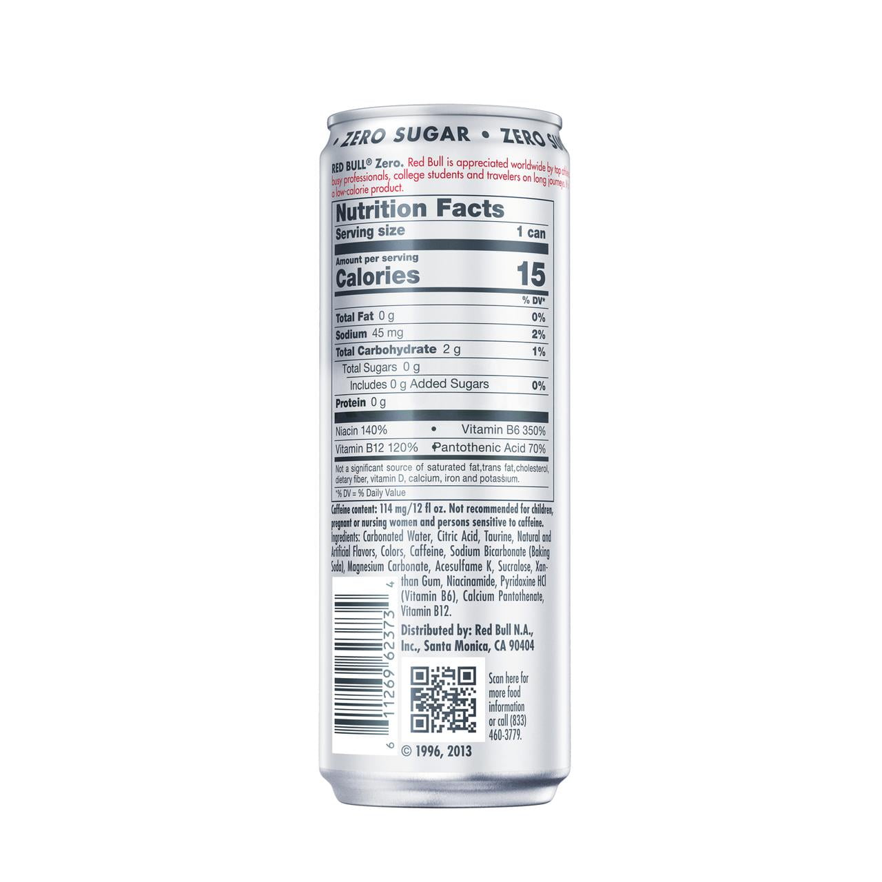 Red Bull Zero Energy Drink, 8.4 fl oz -