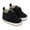 Black, variant on AJTQTH High-Top Sneakers for Boys Baby Toddler Canvas Shoes Hook&Loop Straps Shoes Thick Soled Anti-Slip Walking Shoes Summer and Fall Casual Shoes for First Walkers Brown 12-15 Months