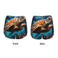 thumbnail image 5 of Lsque Colorful Flower Sea Turtle Printed Women's Running Shorts with Liner Pockets,Elastic Quick Dry Workout Athletic Gym Yoga Shorts,Womens High Waist Shorts-Large, 5 of 9