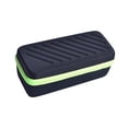 thumbnail image 4 of Mira la caja de viaje, transporte de la caja 3 ranuras con almohadas de relojes a prueba de golpes, estuche organizador de la caja de almacenamiento Gris, 4 of 8