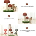 thumbnail image 4 of Shisuyan Pet Cat Scratching Post Mushroom Shape Sisal Board Scratcher Toy Plaything, 4 of 8