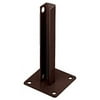 CRL PSB1ABRZ Matte Bronze AWS Steel Stanchion for 180 Degree Round or Rectangular Center or End Posts