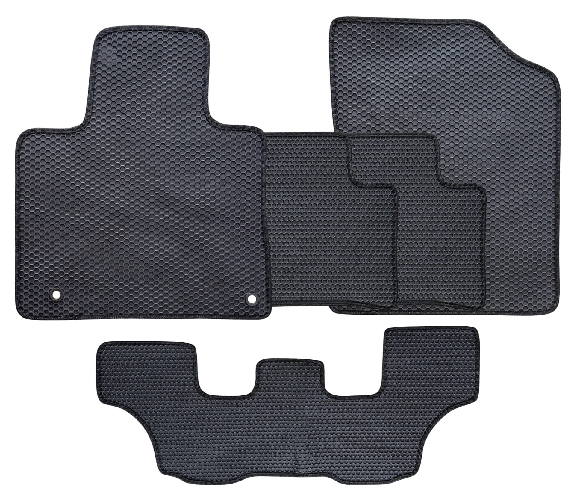 All Weather Floor Mats for 2021 to 2026 Kia Sorento Full 3 Row Set