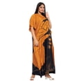 thumbnail image 3 of Oussum Moutarde Tribale Grande Taille Polyester Longues Robes Caftans pour Femmes, 3 of 7