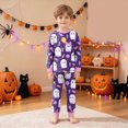 thumbnail image 5 of KPVEVIQ Toddler Boys Girls Halloween Pumpkin Pajamas Cute Ghost Print Pjs for Boy Girl Jammies Little Kids Skeleton Skull Sleepwear Clothes Sets,5-6 Y, 5 of 9