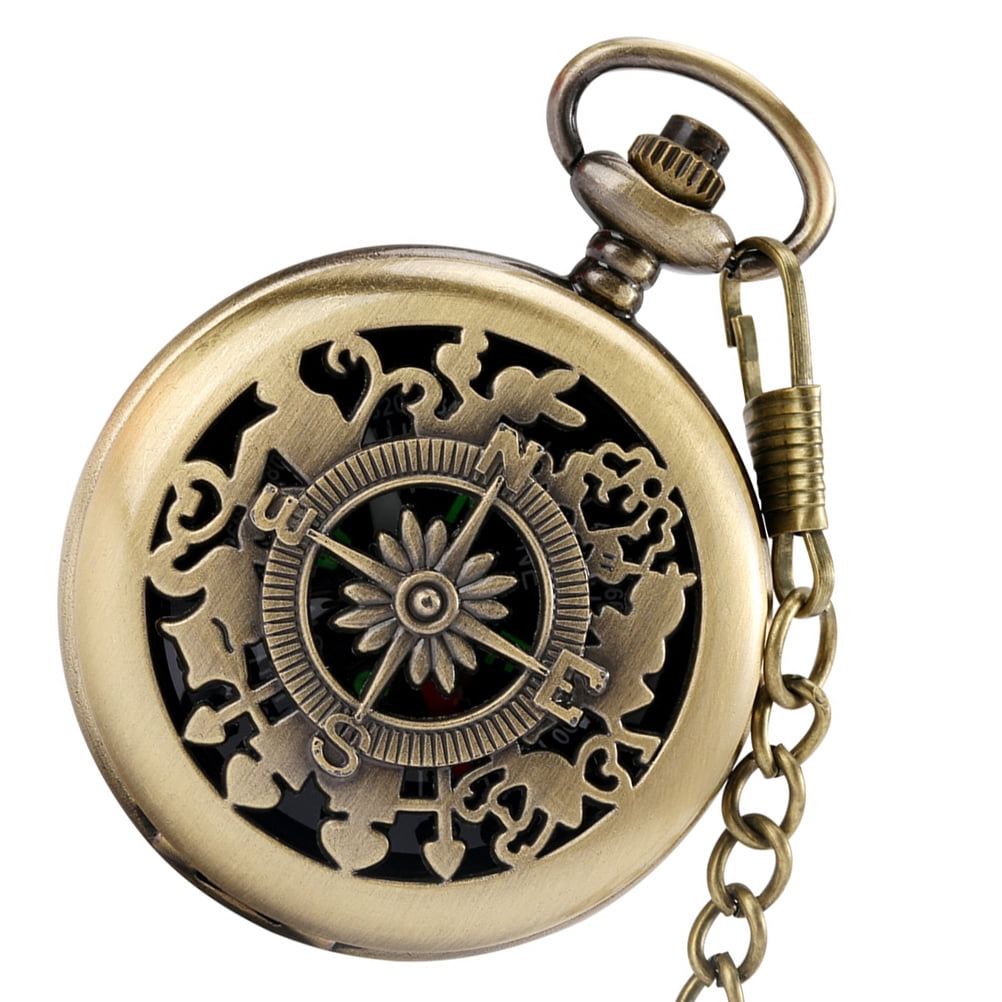 Pocket Watch Compass Retro Multi-functional Tourist Personalized for Math Travel