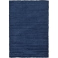thumbnail image 2 of Unique Loom Solo Solid Shag Collection Area Modern Plush Rug Lush & Soft, 6 ft 0 x 9 ft 0, Navy Blue, 2 of 2