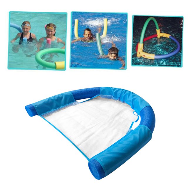 Silla flotante de piscina Hugo de malla Azul 7x130cm