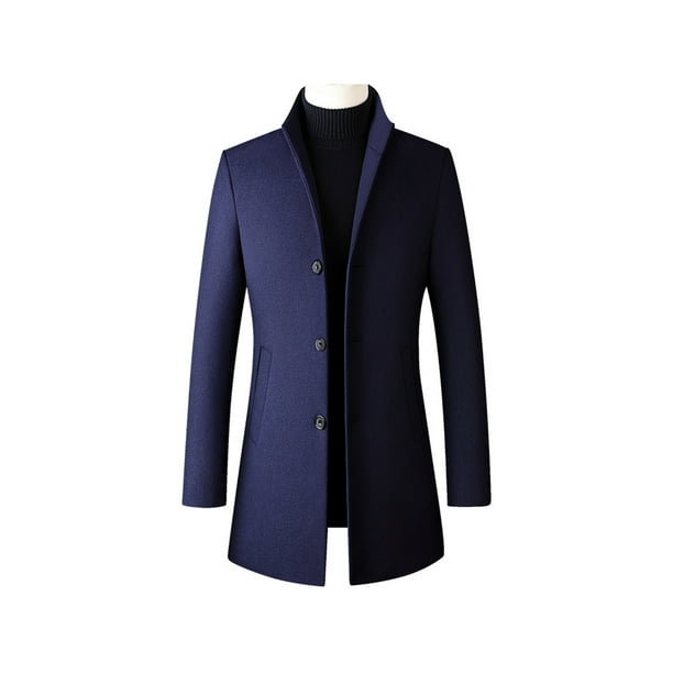 Navy blue cheap coat mens