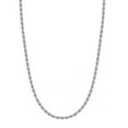 thumbnail image 5 of LeCalla Sterling Silver Rope Chain Necklace, 2MM, 18 Inch, Anti-Tarnish Jewelry for Women, 5 of 7