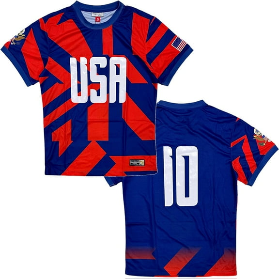 USA International Team Men's Headgear Classics 1990 World Cup Soccer Jersey (X-Large, Red/Blue/White)