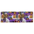 thumbnail image 6 of Yayeee Kitchen Valance Rod Pocket 54" x 18" Living Room Window Curtain, Purple Simple Triangles, 6 of 6