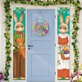 thumbnail image 4 of Easter Decoration Door Hanging, 10.6" Wooden Wreath Pendant for Front Porch and Holiday Decor, Seasonal Welcome Sign, 4 of 6