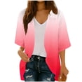 thumbnail image 2 of Xuyuer Cardigan for Women 3/4 Sleeve Lightweight Summer Kimono Cardigan Loose Beach Cover Up 2026 Summer Cardigan Casual V Neck Cute Tops Floral Kimono Summer Short Cover Ups, 2 of 7