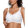 thumbnail image 1 of Camiseta Wireless Bra OEAK V Mesh con soporte cómodo, blanca, 2XL, 1 of 7
