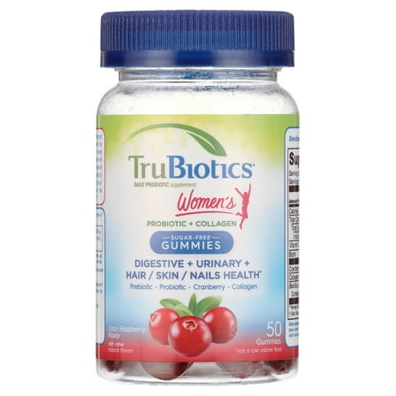 Trubiotics Womens Sugar Free Probiotic Gummies with Collagen, 50 ct