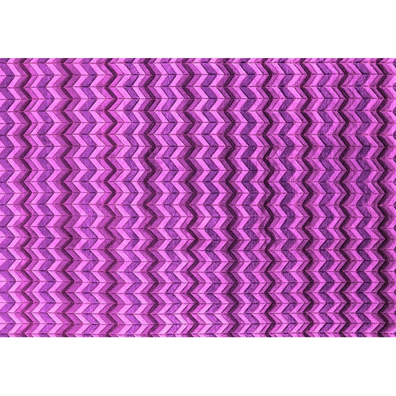 Ahgly Company Indoor Rectangle Oriental Pink Industrial Area Rugs, 7' x 10'