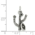 thumbnail image 2 of 925 Sterling Silver Cactus Western Pendentif Pendentif Roue Collier, 2 of 6