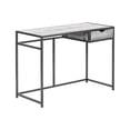 thumbnail image 2 of Grey Computer Desk with Drawer, Modern Design / Great for Small Home Workstations, 2 of 5