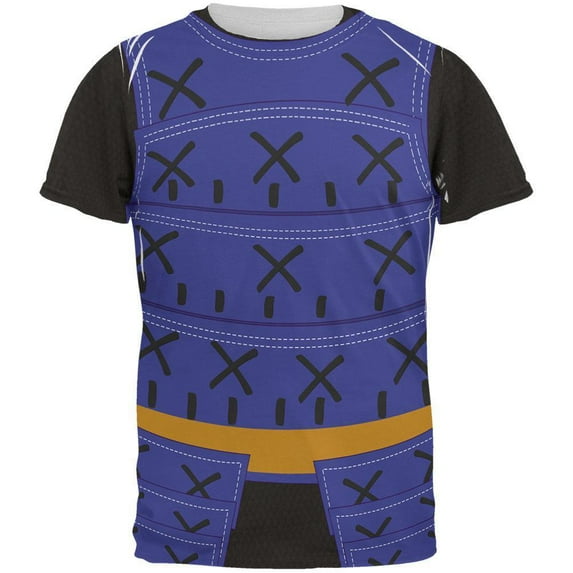 Halloween Men's Samurai Costume All Over Short Sleeve Graphic Tee