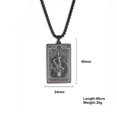 thumbnail image 4 of TEAMER Skeleton Tarot Card Necklace Stainless Steel Amulet Marigold Tarot Card Major Arcana Necklaces for Women Men, 4 of 4