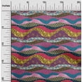 thumbnail image 2 of oneOone Georgette Viscose Purple Fabric Floral Craft Projects Decor Fabric Printed By The Yard 42 Inch Wide, 2 of 5