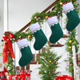 thumbnail image 4 of 6Pack Felt Green Christmas Stockings, 14.2 Inches Personalized Christmas Stockings, White Cuff with Gold Trim DIY Christmas Stockings for Family Holiday Christmas Party Decorations, 4 of 8