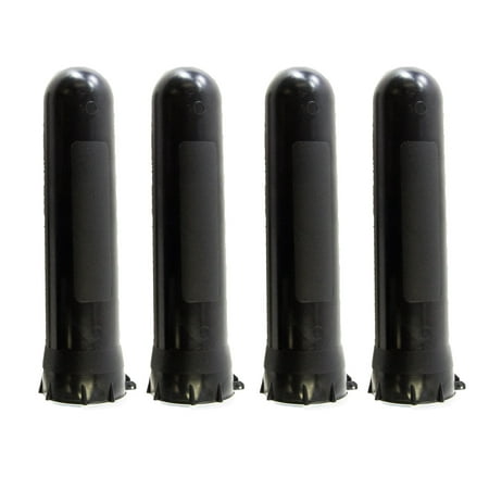 4 Pack of Black Paintball Pods, Each Holds 140 Rounds of .68 Caliber (Best Electronic Paintball Hopper)
