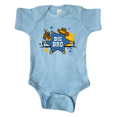 

Inktastic Cowboy Big Bro Gift Baby Boy Bodysuit