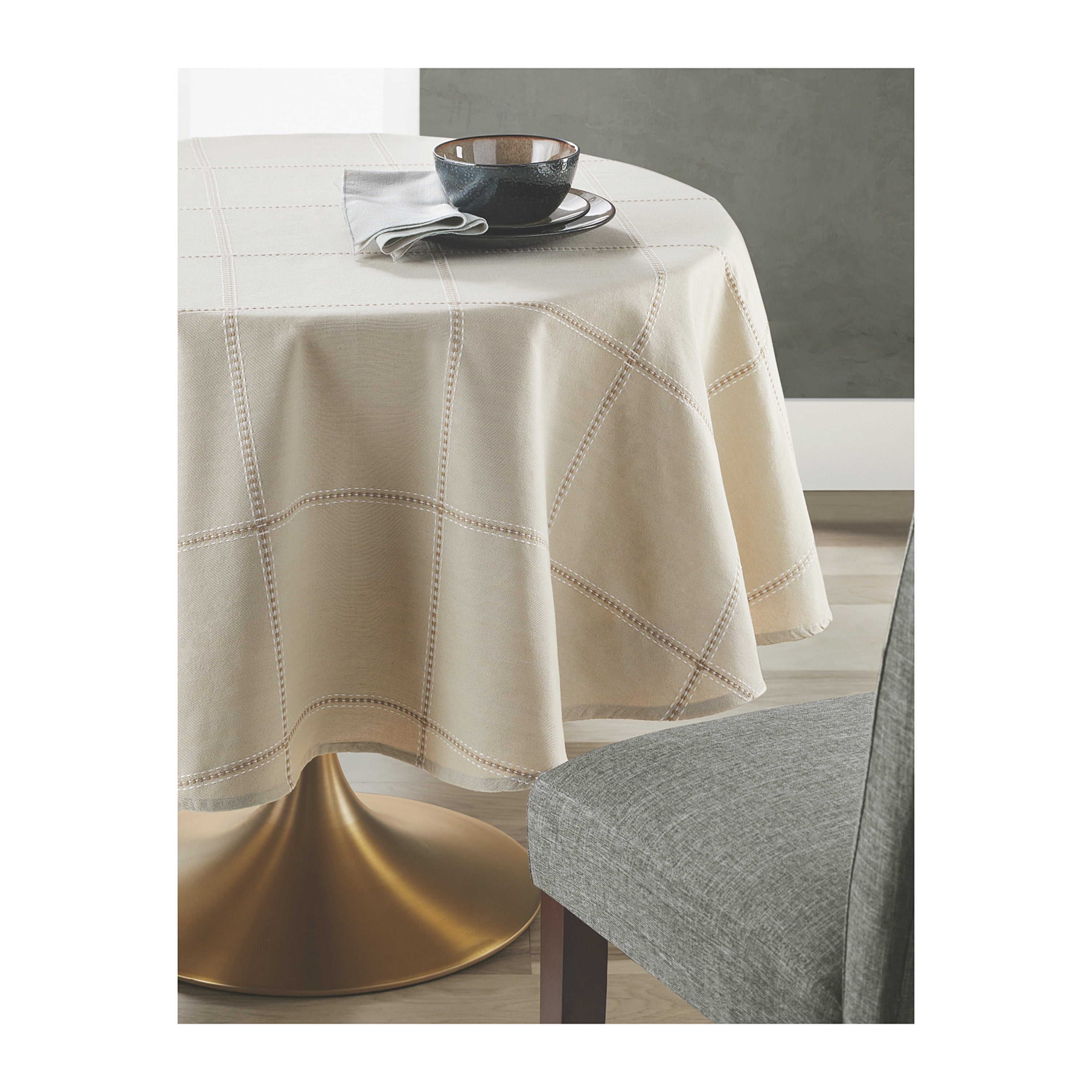 Better Homes & Gardens Mason Plaid Beige Woven - Cotton and Polyester