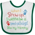 thumbnail image 3 of Inktastic Speech Pathologist Like Mommy Boys or Girls Baby Bib, 3 of 4